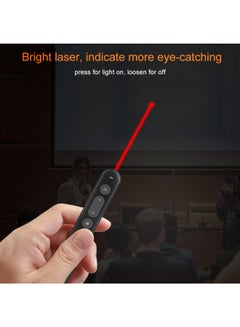 Viboton Multimedia Wireless Laser Pointer PPT Flip Remote Control Pen Black  - Image 3