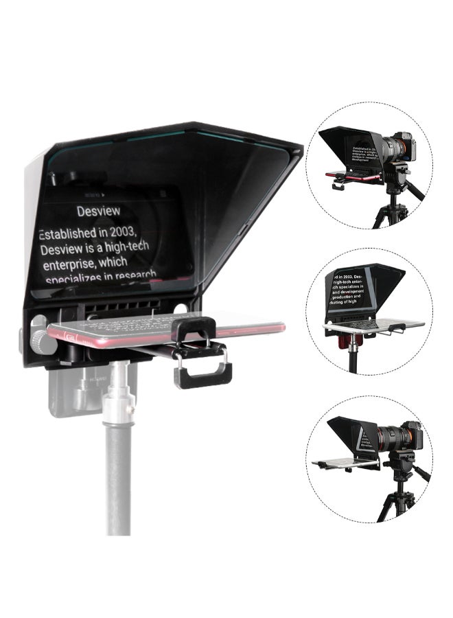 Smartphone/Tablet/DSLR Camera Teleprompter Mount With Remote Control Black - v1592414955/N38653960A_2