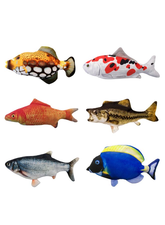 Realistic Plush Simulation Electric Doll Fish Brown/White 28 x 5 x 14cm - Image 3