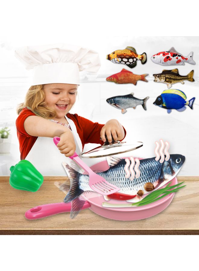 Realistic Plush Simulation Electric Doll Fish Multicolour 28 x 5 x 14centimeter - Image 3