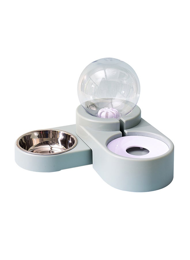 2-In-1 Bowl Set With Detachable Stainless Steel Bowl Blue 33 x 17 x 21centimeter - Image 1
