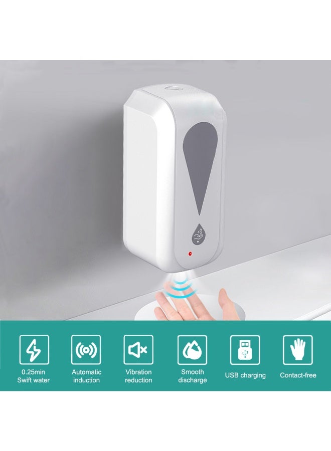 Automatic Wall Mounted Soap Dispenser White 1.2Liters  - Image 3