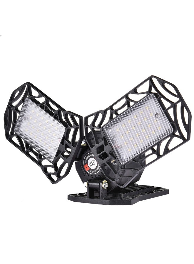 مصباح LED مناسب للمرآب قابل للطي أسود/ أبيض 27 x 12 x 27سم - Image 3