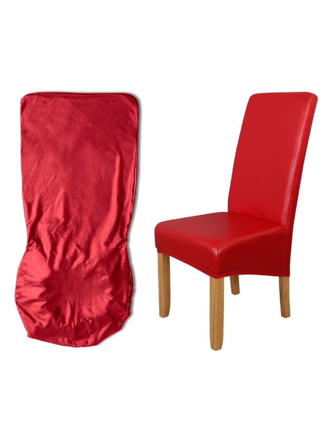 غطاء كرسي عالي التمدد وقابل للإزالة أحمر 35 x 8 x 35سم - Image 2