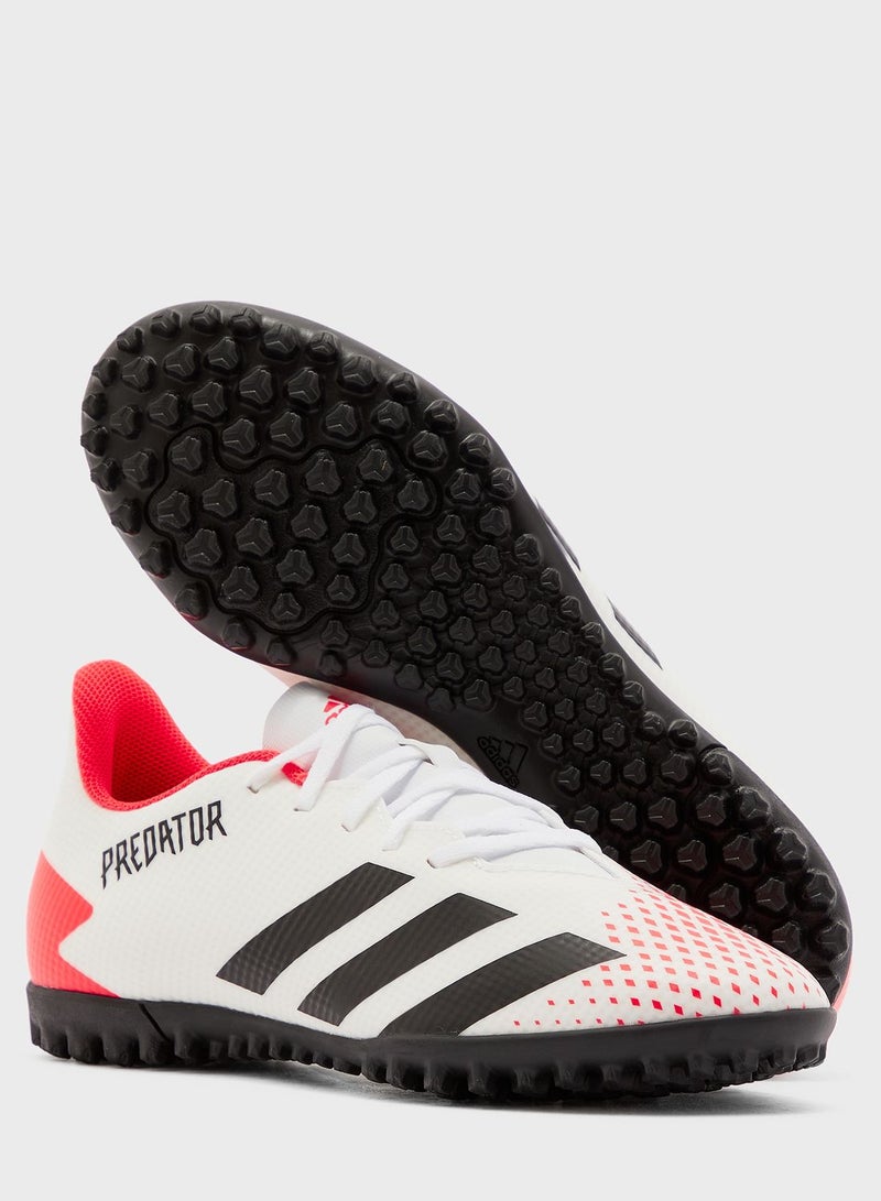 Predator 20.4 TF Football Shoes White-orange
