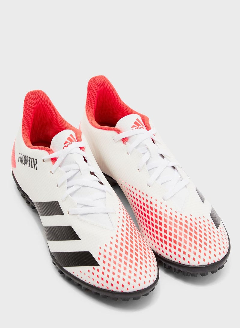 Predator 20.4 TF Football Shoes White-orange