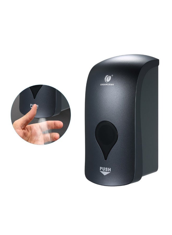 وحدة موزّع صابون بخاخ للتثبيت على الحائط H31615GY أسود  - Image 3