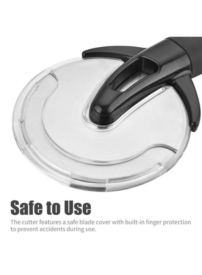 Pizza Slicer With Non Slip Handle Black/Silver 22cm