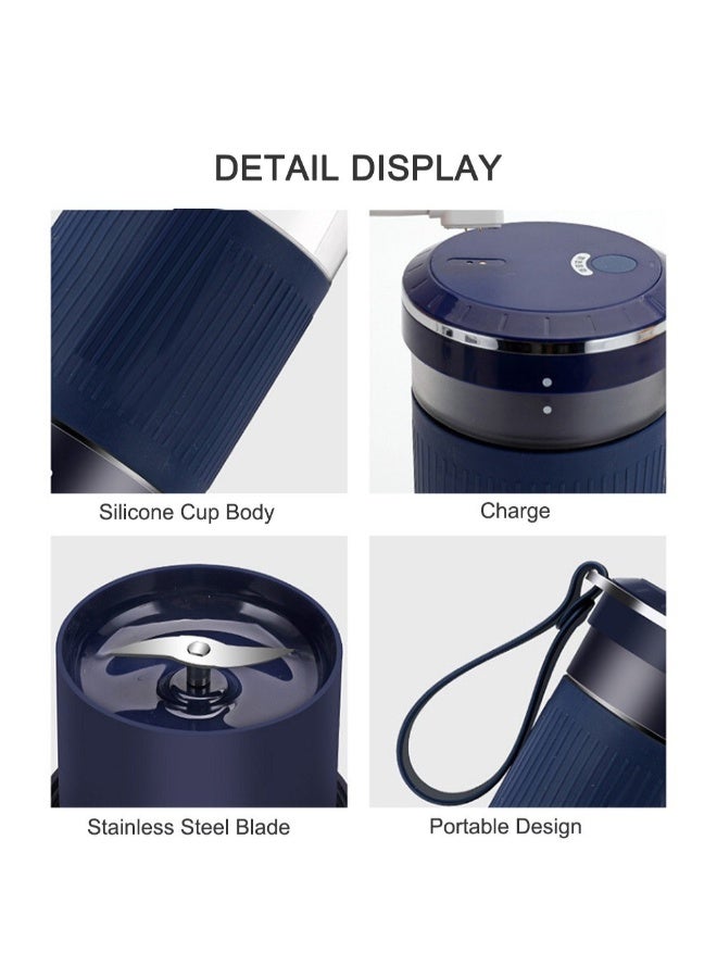 عصارة صغيرة محمولة قابلة للشحن 6 W H32045-BL أزرق/شفاف - Image 2