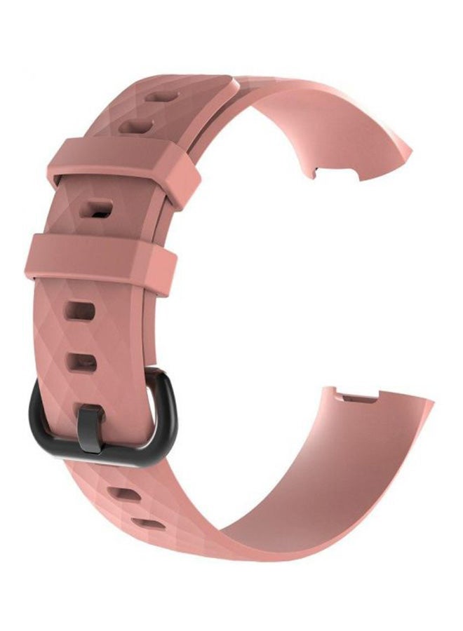 ليجر سوار بديل من السيليكون لساعة فيتبيت تشارج 3 وردي - Image 1
