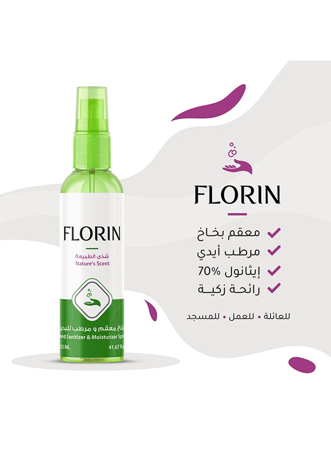 Sedr Al-Khaleej Perfumes - 12-Piece Florin Nature's Scent  Hand Sanitizer Spray 125ml - Image 1