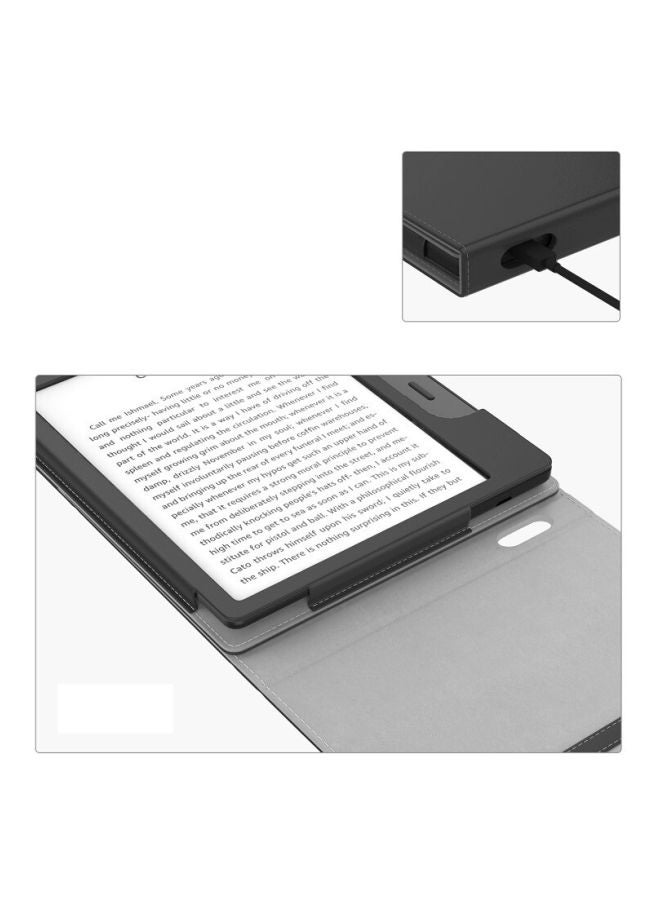 Generic - Flip Cover For Kindle Oasis 10th Generation (2018) Black - Image 1