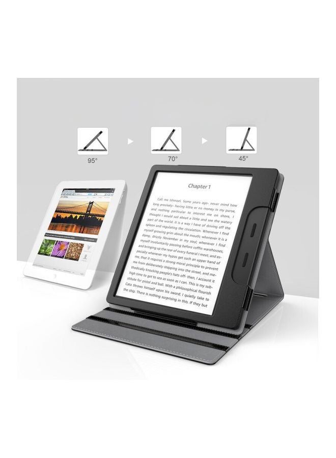 Generic - Flip Cover For Kindle Oasis 10th Generation (2018) Black - Image 1