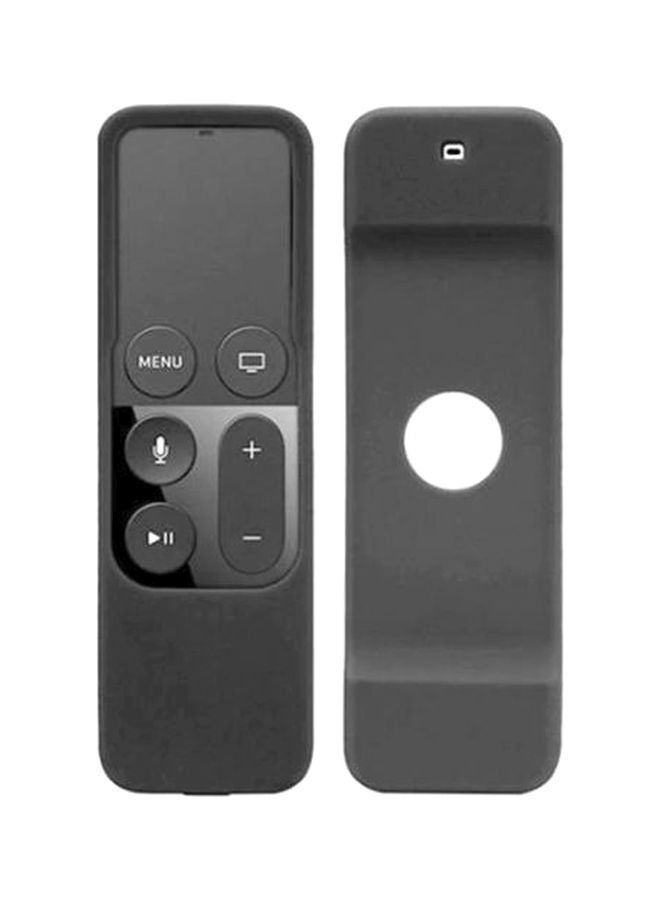 غطاء حماية واقٍ مصنوع من السيليكون لجهاز أبل تي في 4 بجهاز تحكم عن بعد أسود - Image 2