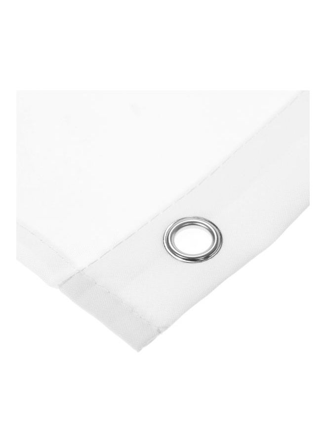 Polyester Printed Shower Curtain With Hanging Hooks White/Green/Pink 71x71inch - Image 2