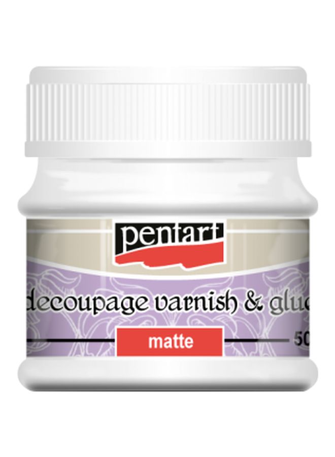 Pentart Matte Decoupage Varnish And Glue Clear