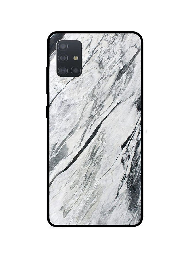 Protective Case Cover For Samsung Galaxy A51 Old White Wood