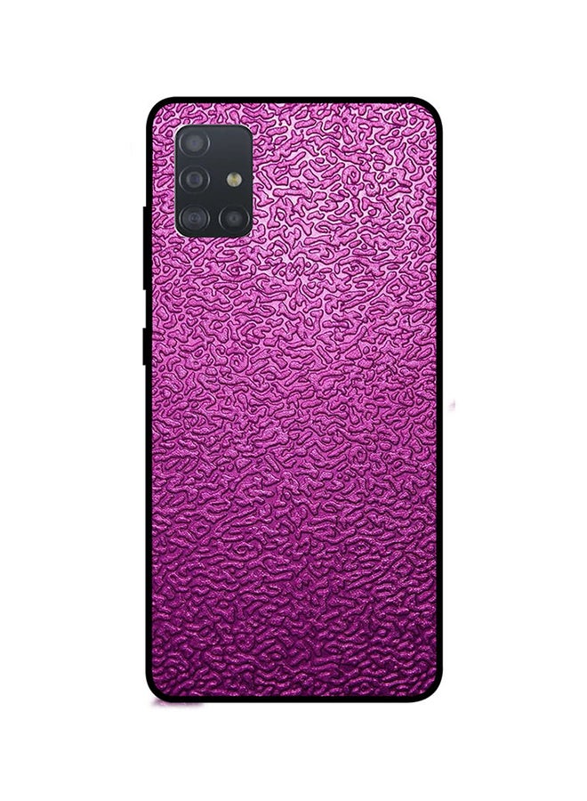 غطاء حماية واق لهاتف سامسونج جالاكسي A51 منتج بنمط نسيجي