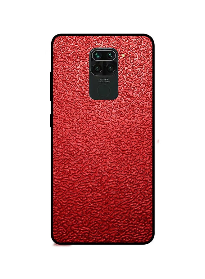 Protective Case Cover For Xiaomi Redmi Note 9 Red Texture