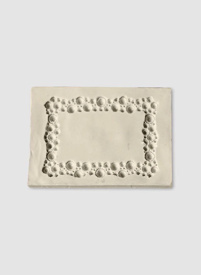 فيس مايل قالب من السيليكون على شكل إطار صور للكعكات أبيض 14سم - Image 1