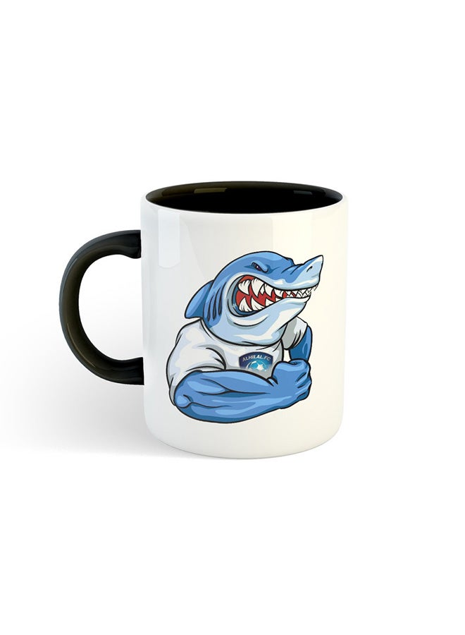Sport Club H Printed Mug White/Black