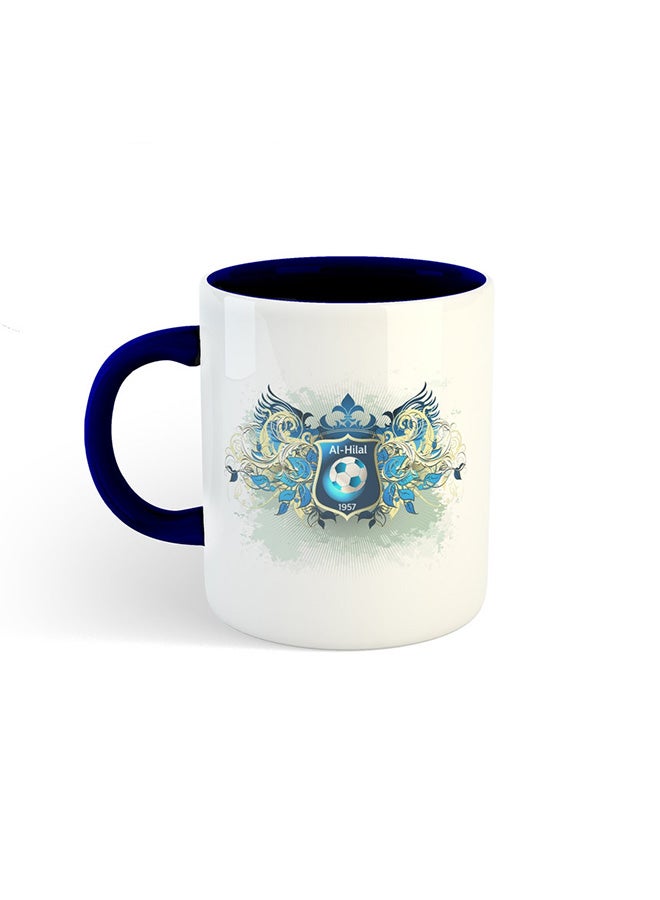 Sport Club H Printed Mug White/Navy