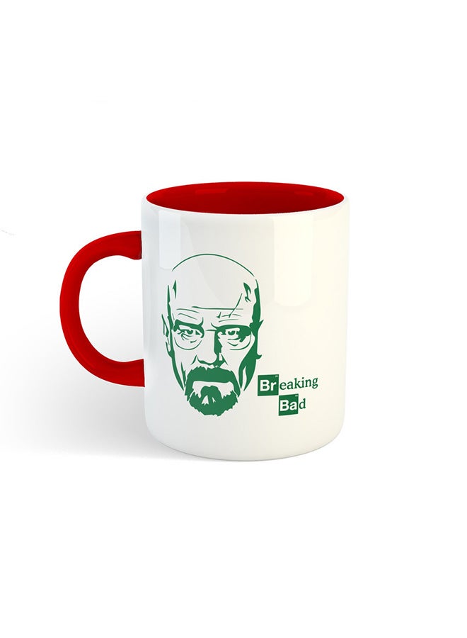 مج بطبعة بتصميم مسلسل "Breaking Bad" أبيض/أحمر