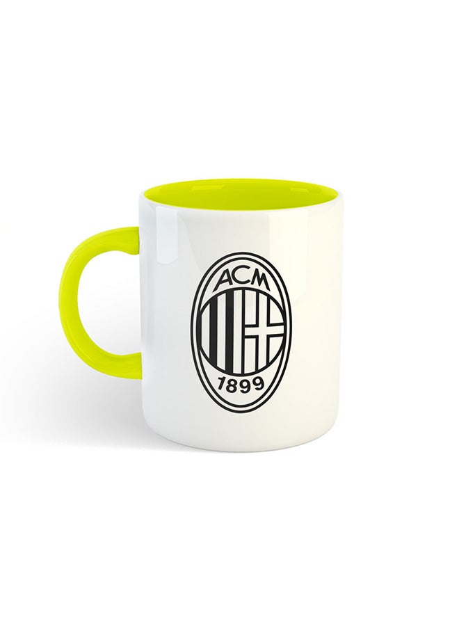 Sport Club Printed Mug White/Yellow