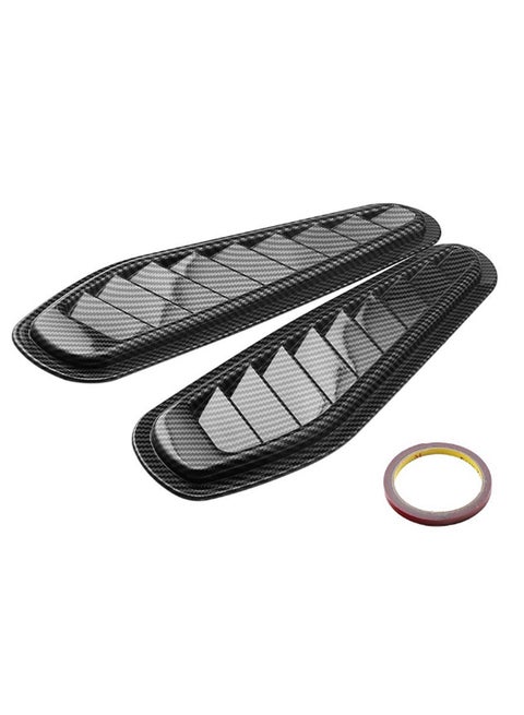 Pair Of Air Flow Intake Scoop Vent With O-Ring
