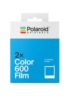 بولارويد فيلم تصوير كولور 600، عبوة من قطعتين أبيض  - Image 1