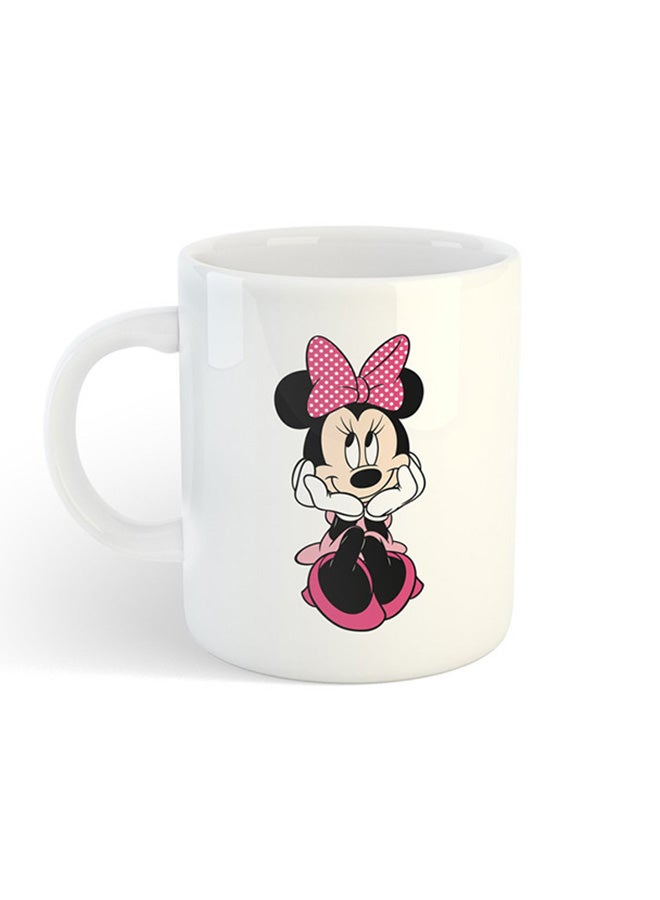Minnie Mouse Printed Mug White