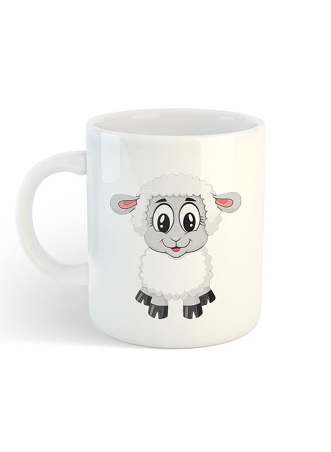 Eid Al-Adha Sheep Printed Mug White