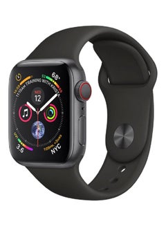 porodo Replacement Silicone Band For Apple Smartwatch 42/44mm Black  - Image 1