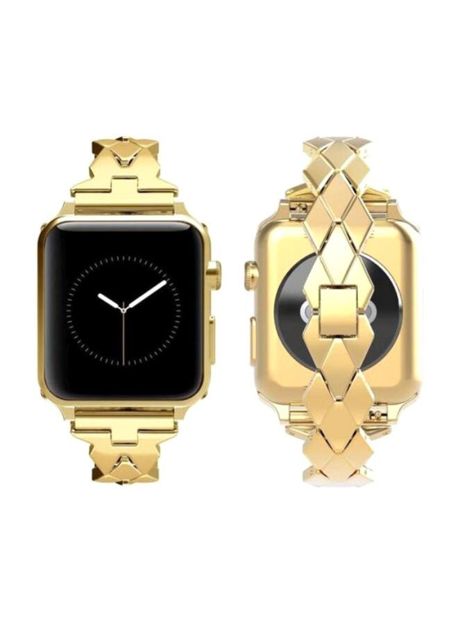 HQPro - Replacement Band For Apple Watch 44mm Gold - Image 1