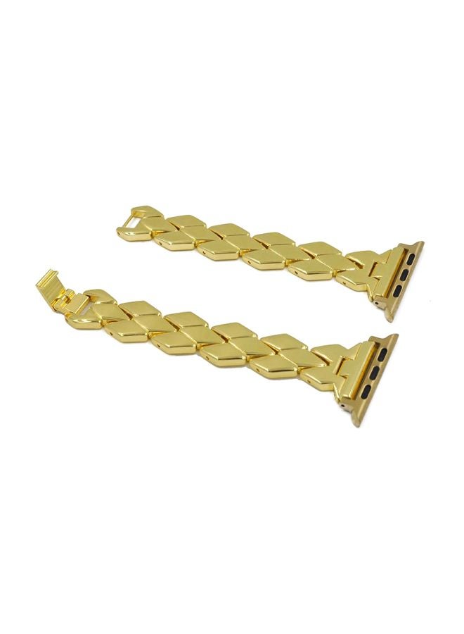 HQPro - Replacement Band For Apple Watch 44mm Gold - Image 1