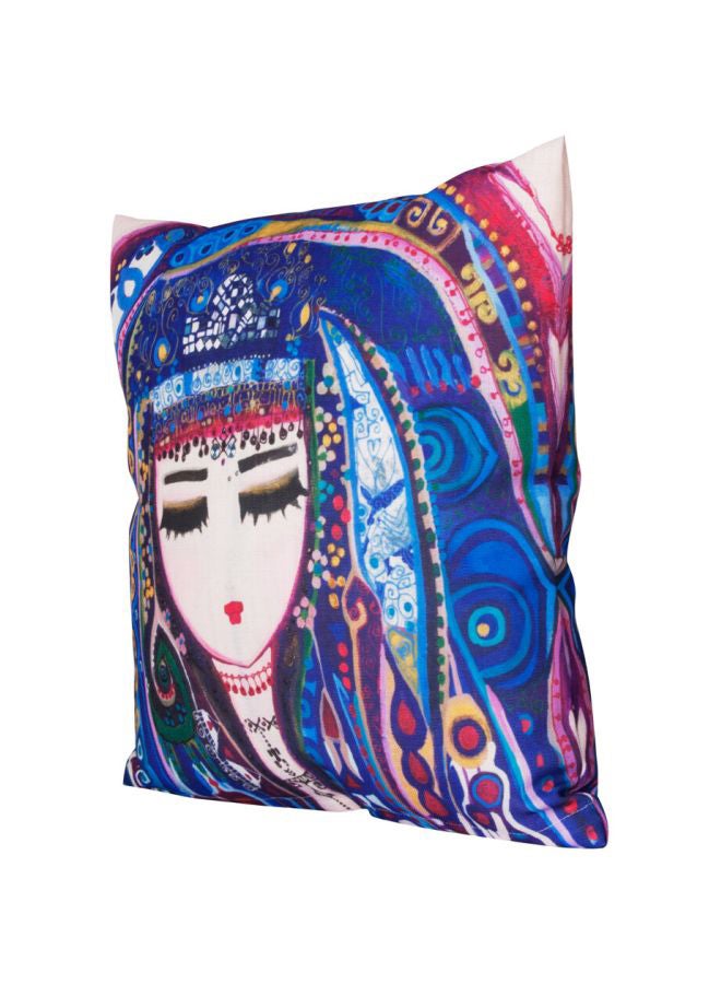 بيج ديزاين وسادة زينة بتصميم مافي سو أزرق/أحمر/أبيض 40x40سم  - Image 3