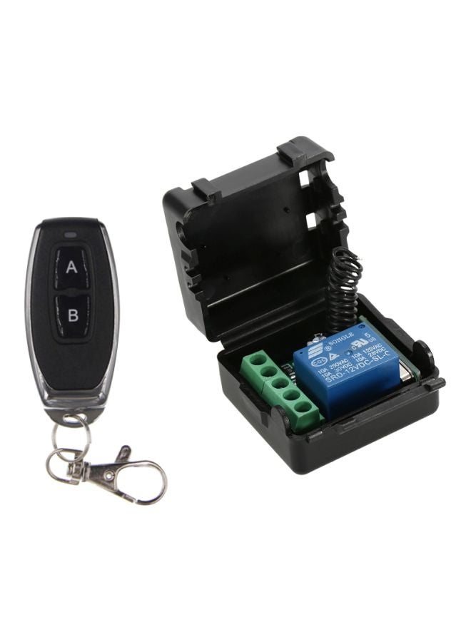 Wireless Remote Control Switch Module With RF Transmitter Remote Control Black - Image 1