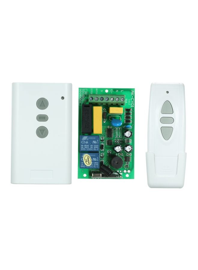 3-Piece RF Wireless Remote Control And Switch System Set White/Grey - Image 1
