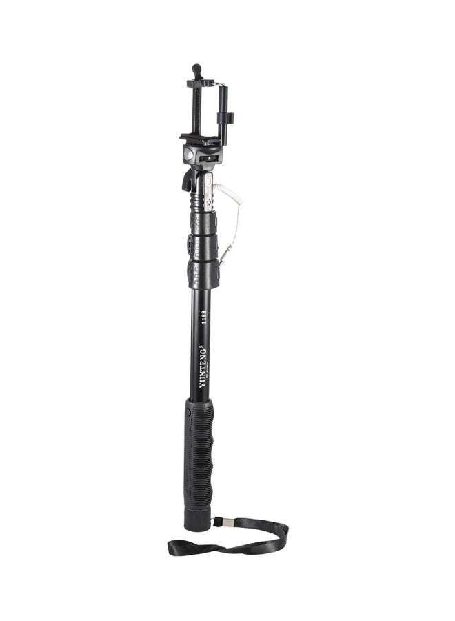 Yunteng - Extendable Monopod Selfie Stick For Apple iPhone 11 Pro Black - Image 1