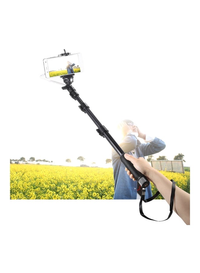 Yunteng - Extendable Monopod Selfie Stick For Apple iPhone 11 Pro Black - Image 1