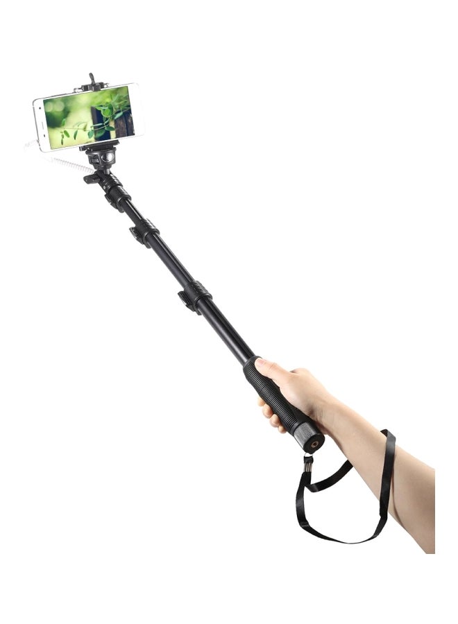 Yunteng - Extendable Monopod Selfie Stick For Apple iPhone 11 Pro Black - Image 1