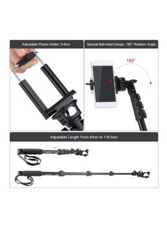 Yunteng Extendable Monopod Selfie Stick Black  - Image 3