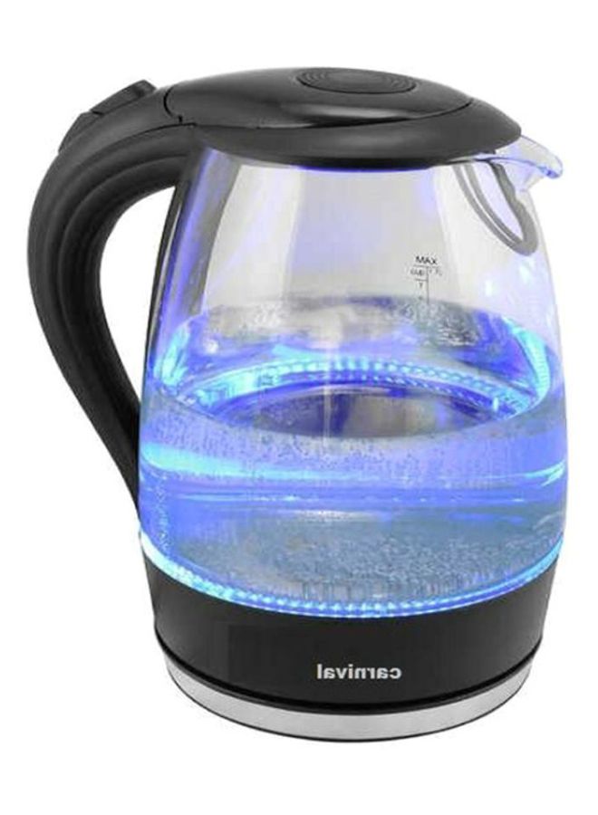 كرنفال غلاية كهربائية بإضاءة LED سعة 1.7 لتر 1.7 L 959959595959955 اسود/شفاف/أزرق - Image 2