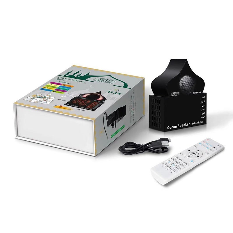 Wireless Bluetooth Speaker With Clock Display Black