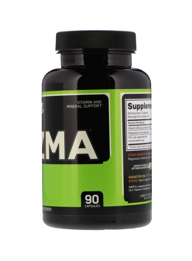 Optimum Nutrition ZMA Vitamin And Mineral Diatery Supplement - 90 Capsules  - Image 4