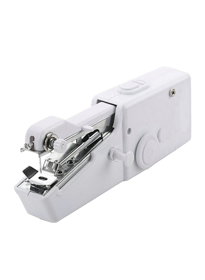 Portable And Cordless Mini Handheld Sewing Machine White 25cm  - Image 1