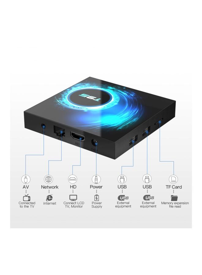 T95 Android Smart TV Set-Top Box V7682EU-64G Black - Image 2