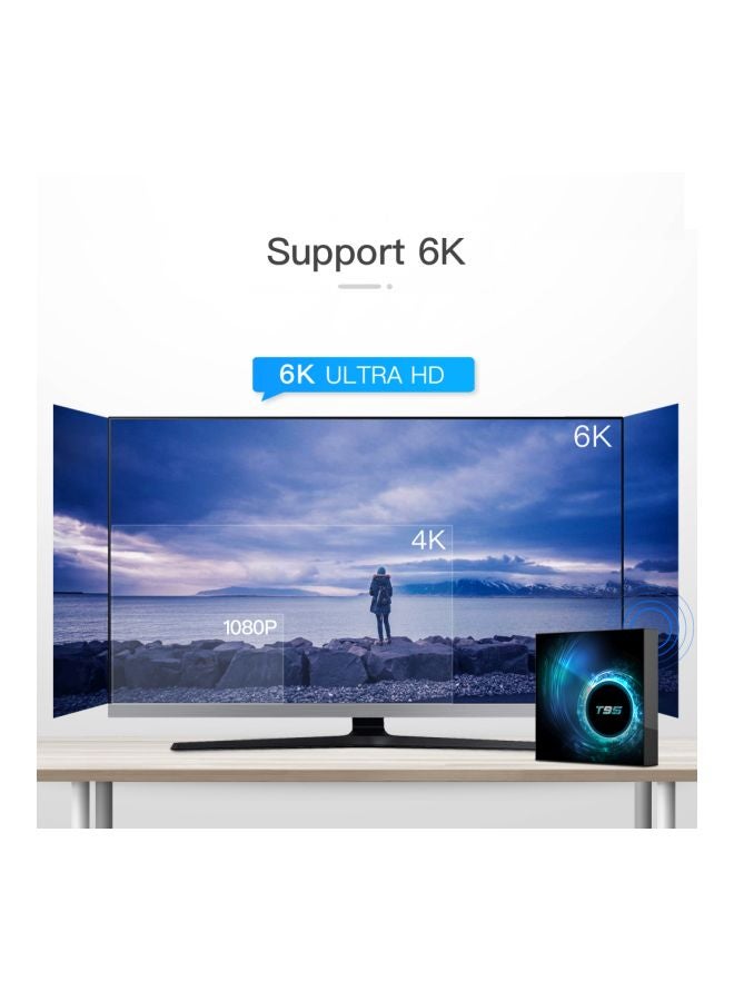 Generic - T95 Android Smart TV Set-Top Box V7682UK-16G Black - Image 1