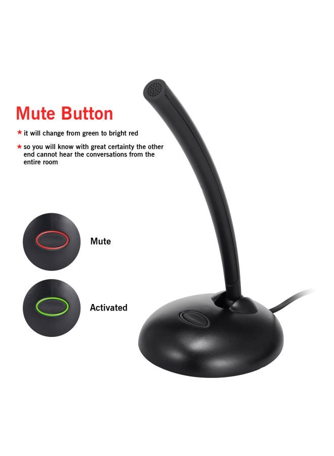 USB Desktop Microphone V7645 Black - Image 5