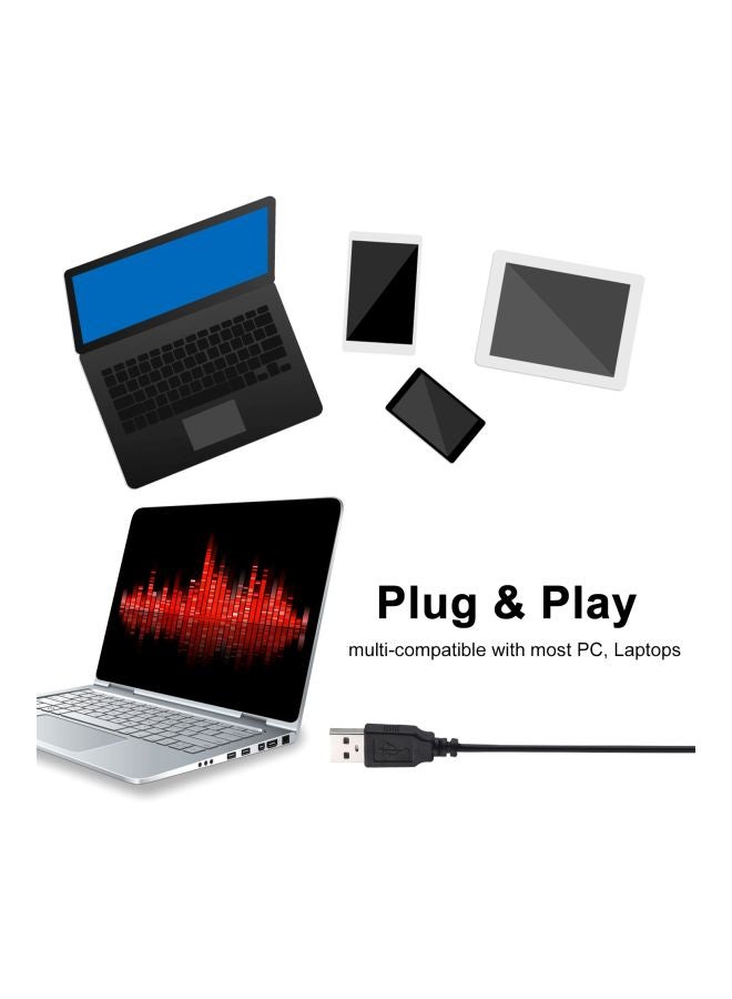 USB Desktop Microphone V7643 Black  - Image 4